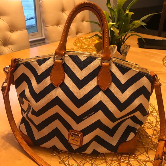 dooney and bourke chevron satchel